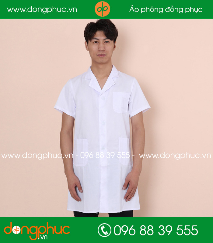 Áo blouse đồng phục y tá - Bác sĩ màu trắng 